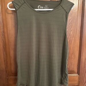 ZYIA Olive Green Horizon Performance Tank Top